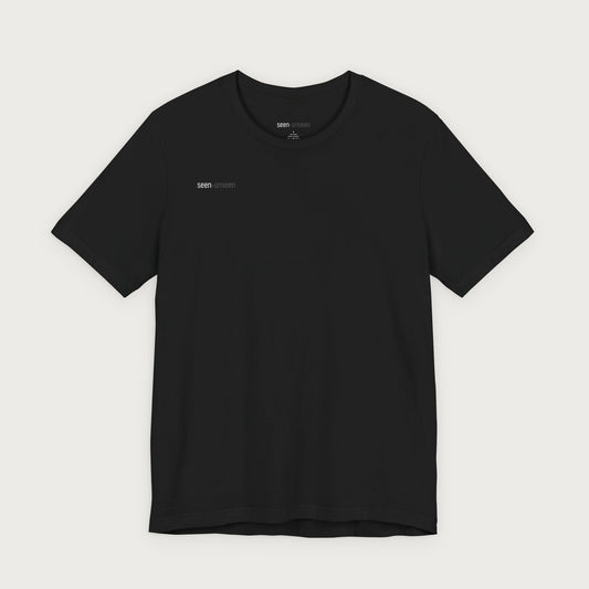 seen+unseen brand T-Shirt — top right logo Tee